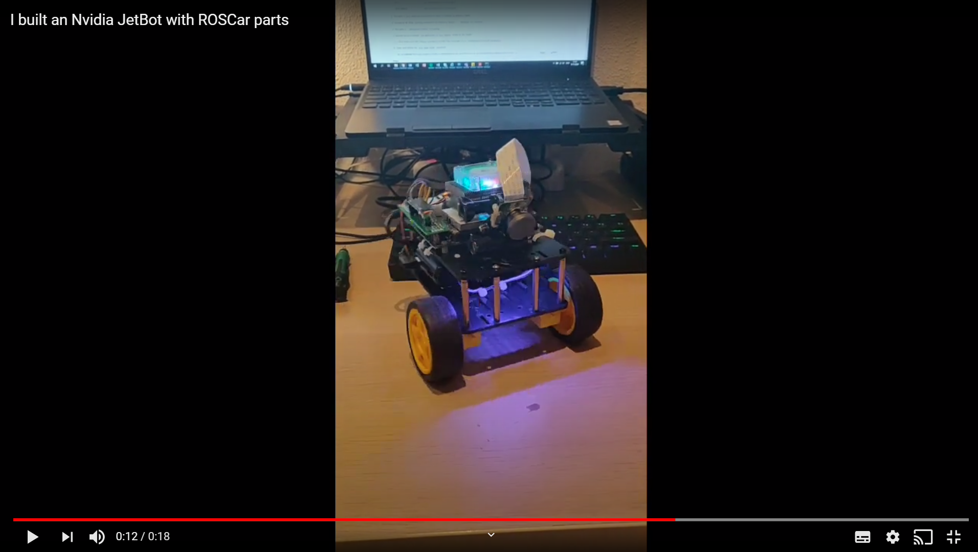First test of the Jetbot2